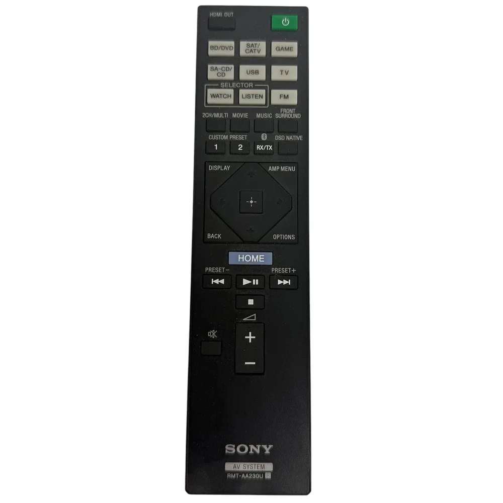 Sony RMT-AA230U AV System Remote Control Bluetooth Home Theater OEM Used